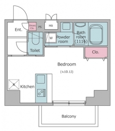ケリア川口の間取り図