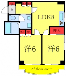 前野町シティハウスの間取り図