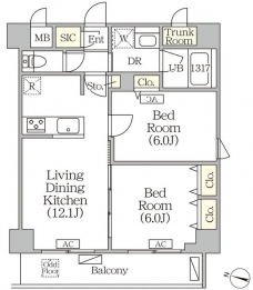 ＯＲＳＵＳ志村坂上 の間取り図