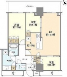 THE　TOWER　JUJOの間取り図