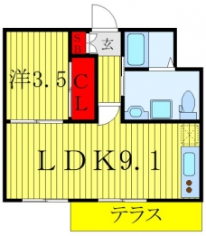 田端公園アパートメンツの間取り図