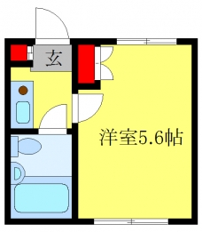 植竹アパートの間取り図