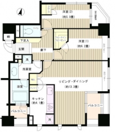 パークホームズ文京白山の間取り図