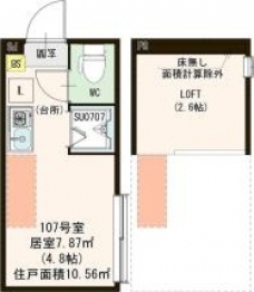 ハーモニーテラス志茂ⅩⅥの間取り図