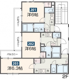 MELDIA南浦和Ⅱの間取り図