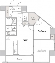 ミリアレジデンス駒込の間取り図