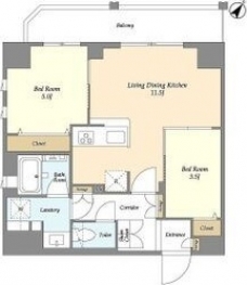 リテラス三ノ輪ウエストの間取り図