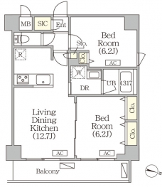ＯＲＳＵＳ志村坂上 の間取り図