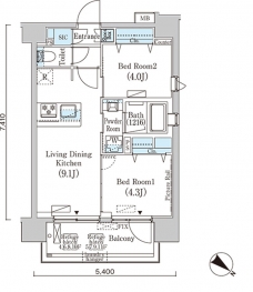フルハウス赤羽の間取り図
