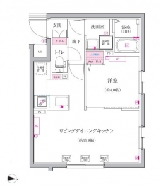 ベルシードステアー小竹向原の間取り図
