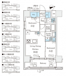 リビオメゾン御茶ノ水ＥＡＳＴの間取り図