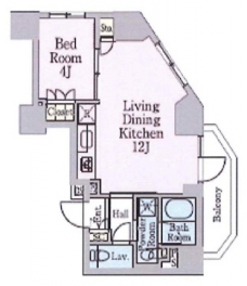 クレストコート目白新坂レジデンスの間取り図