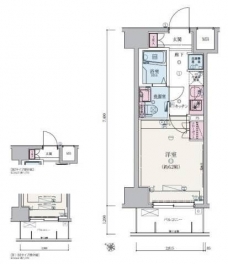リヴシティ武蔵浦和の間取り図