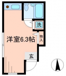 ティエドゥール清水町の間取り図
