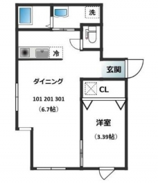 Hana王子の間取り図
