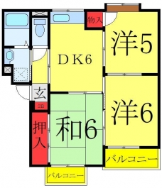 サンパーク816の間取り図