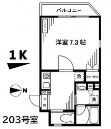 サントワマミー王子神谷の間取り図