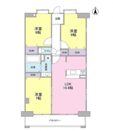 ガーデンコート浦和東の間取り図