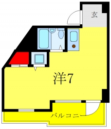 コスモリード文京千駄木の間取り図