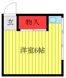 関アパートⅢの間取り図