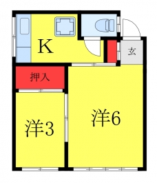 松澤荘の間取り図