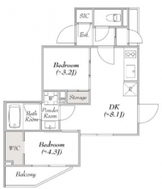 ルミーク本町イースト の間取り図
