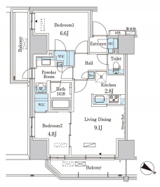 パークアクシス赤羽南の間取り図