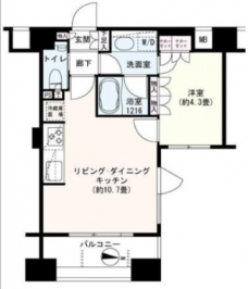 T-Angleの間取り図