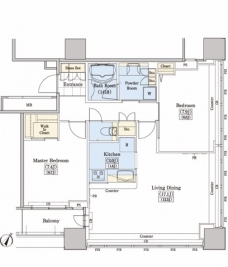レジディアタワー上池袋（タワー棟）の間取り図