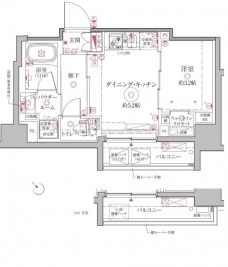クレイシアIDZ王子アーバンヒルズの間取り図