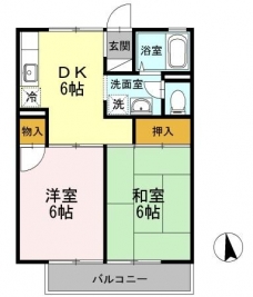 セジュールモトハシの間取り図