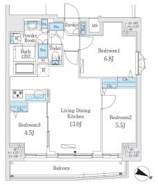 プライムブリス板橋本町の間取り図