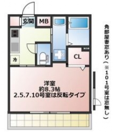 プロスペリタ大宮Nの間取り図