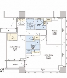 レジディアタワー上池袋（タワー棟）の間取り図