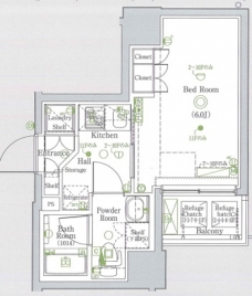 グラントゥルース巣鴨の間取り図
