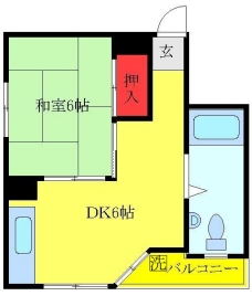 ニュー旭マンションの間取り図