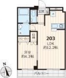 グラン　上り屋敷の間取り図