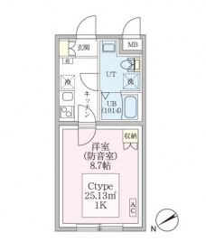 スカイラシクラス平和台の間取り図
