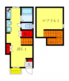 Liberta本前川２の間取り図