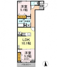 セレスティア高島平Ⅲの間取り図
