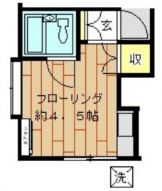 パインドール高松Ｂ棟の間取り図