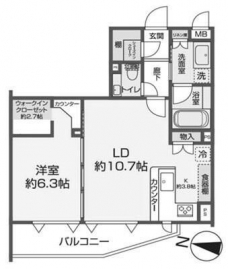 ディーバウイングときわ台の間取り図