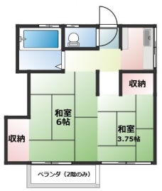 桜荘の間取り図