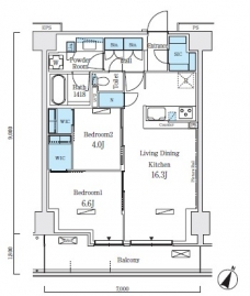 ロイヤルパークス赤羽ノースの間取り図