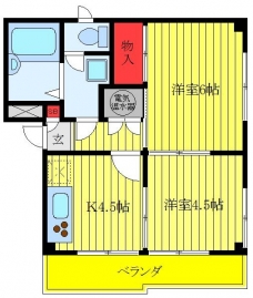 第２安藤ハイツの間取り図