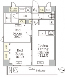 ＯＲＳＵＳ志村坂上 の間取り図