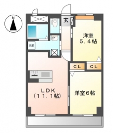 Chateau lienの間取り図