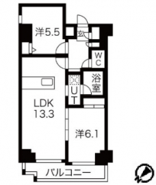 スパシエ千住大橋の間取り図
