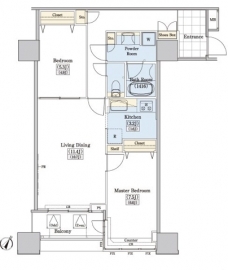 レジディアタワー上池袋（タワー棟）の間取り図