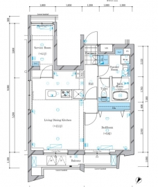 ガリシア文京本駒込の間取り図